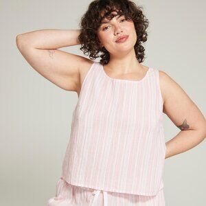 The Tank - Fondant Pink Stripe